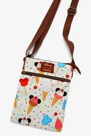 Disney x Loungefly Mickey Ice Cream Crossbody Bag Park Day Travel NWT thumbnail 1