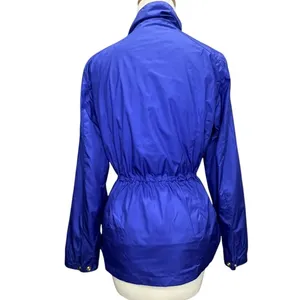 Peter Millar Mariana Rain Jacket S Purple Zip Snap Cinch Waist Utility Travel thumbnail 6