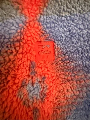 Billabong switchback Aztec print Sherpa fleece pullover size M thumbnail 3