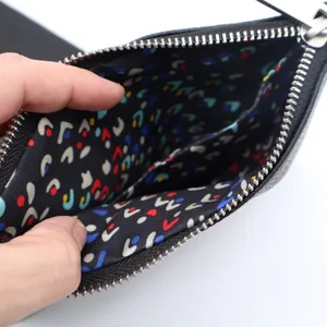 French Connection Lara Pebble Double Slim Pouches Wristlet Black thumbnail 6