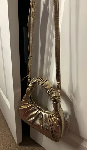 Gold Metallic Purse/handbag thumbnail 2