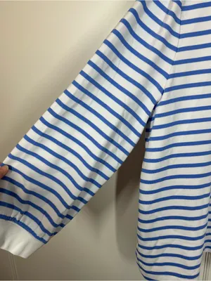 Talbots Breton Stripe Collar Sweatshirt‎ Nautical Preppy Coastal Resortwear 3X thumbnail 4