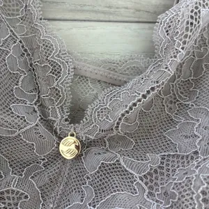 Pearl‎ by Venus Mauve Floral Lace Bralette XXL Wireless Padded Longline Bra thumbnail 2
