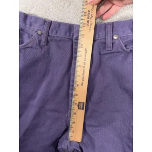 VTG Women's 90s Purple Wash Denim Wrangler Jeans 13/14x34(38x34) Cowgirl Cut USA thumbnail 8