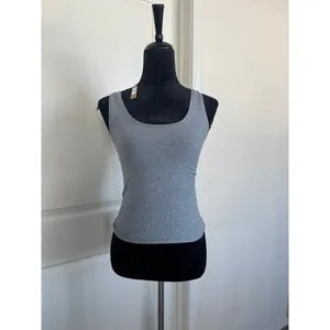 Skims Soft Lounge Ribbed Tank Top Heather Gray Size XS thumbnail 5