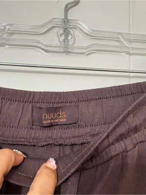 Nuuds Women’s Coffee Brown Lounge Pajama Pants Wide Leg Size XS thumbnail 5