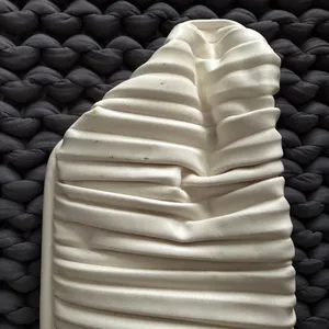 Pleated Dumpling Clutch White thumbnail 8