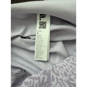 Fabletics Women's Seamless Scrunch Short 4" Black size 2x Lavender Leopard thumbnail 6