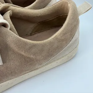 White Raven Women's Tan Suede Sneakers Casual Low Top Lace Up Size‎ 7 thumbnail 5