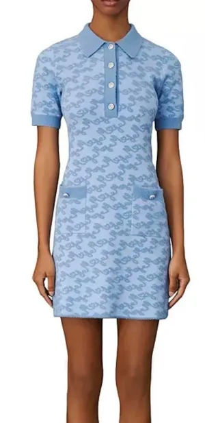 Maje Roetic Jacquard Knit Mini Dress 34 thumbnail 1