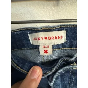 Lucky Brand Womens Medium Wash Straight Leg Jeans Size 14/32 Blue Denim thumbnail 3