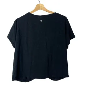 Zella Black Peaceful Twist Crew Neck T-Shirt XL‎ thumbnail 2