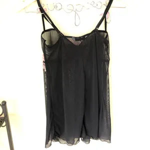 Black/Pink Mesh Lace Lingerie Top S thumbnail 5