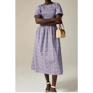 J. Crew Meadow Floral Smocked Midi Dress Cottagecore Prairie Modest Womens XL thumbnail 15