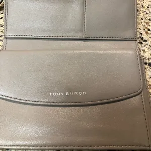 Tory Burch Marion Embossed Leather Convertible Clutch Wristlet, Taupe thumbnail 7