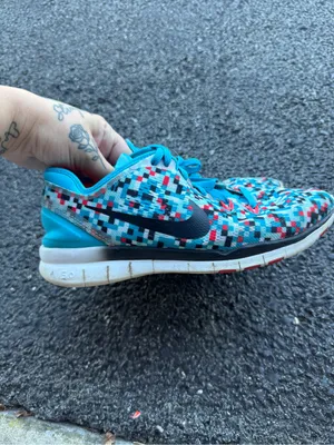 Nike Free 5.0 TR Fit 5 Print Women’s Training Shoes Blue Multicolor Size 7.5 thumbnail 5