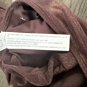 Abercrombie & Fitch Shimmer One-Shoulder Ruffle Bralette Swim Top -‎ Size L NWOT thumbnail 8