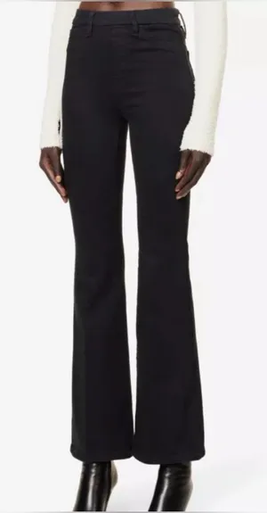 Good American Good Legs Flare Pull on black Jeans 1/small NWT $89 thumbnail 1