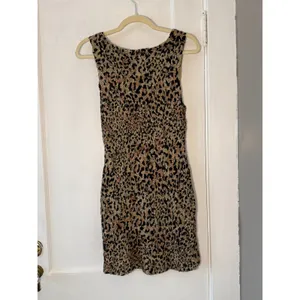 Free People Marigold Mini Low Back Dress Cheetah Print Size S NWOT thumbnail 6