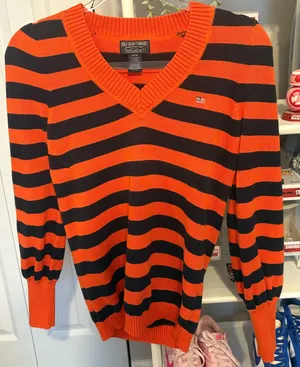 Women’s Polo Jean Company Stripped Sweater Size Medium thumbnail 1