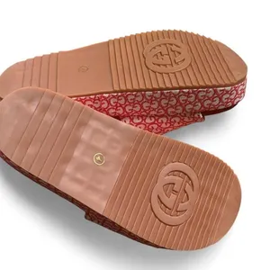 Red Platform Slides Chunky Cherry Sandals Y2K Glam Vacation Coastal Resort Sz 4 thumbnail 5