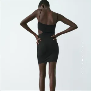 Zara Black Side Cutout Micro Mini‎ Dress thumbnail 3