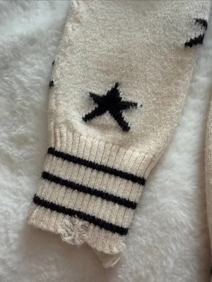 Rock N Rags THE SWEET LIFE SWEATER CREAM WITH BLACK STARS Size S thumbnail 8