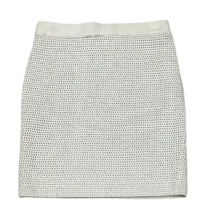 Roxy Women's Beige Crochet-Style Mini Skirt Size S Summer Casual thumbnail 1