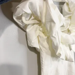 NWT Hello Molly White Bridal Frill Midi Dress | Idolise | Size Small thumbnail 6