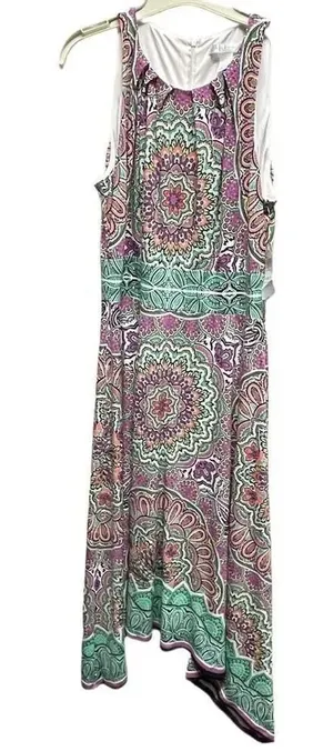 NWT London Times size 8 boho festival maxi dress. Floral paisley thumbnail 1