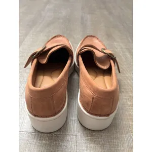 Born Contessa Tan Leather Chunky Platform Loafers Women’s 6 Lug Sole Slip On thumbnail 9