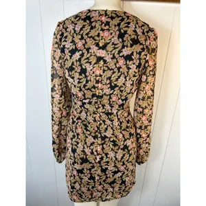 Nasty Gal Nothin'Bud Love Floral Long Sleeve Mini Dress in Women's Size 6 thumbnail 5