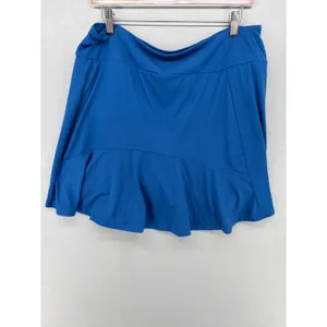 J. Jill Fit Supreme Stretch‎ Skort Women Medium Blue Flounce Hem Athletic NEW thumbnail 2