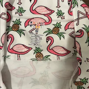 New With Tags Roller Rabbit Freddy Flamingo Polo Pajamas Sz M thumbnail 6