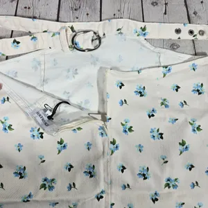 WeWoreWhat Cut Out Skirt Watercolor Ditsy Ivory Multi‎ Floral Mini WWDB94 Size S thumbnail 3