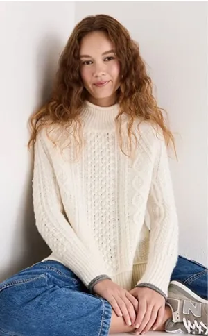 Alex Mill Camil Cabil‎ Wool Alpaca Sweater small luxury minimalist layered cabin thumbnail 1