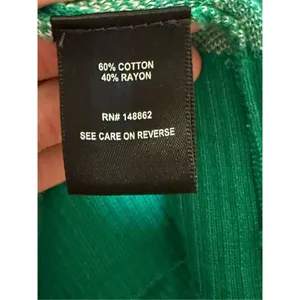 Torrid Cardigan Open Front Sweater Green White Checkered Print Sz 0 (L)‎ thumbnail 7