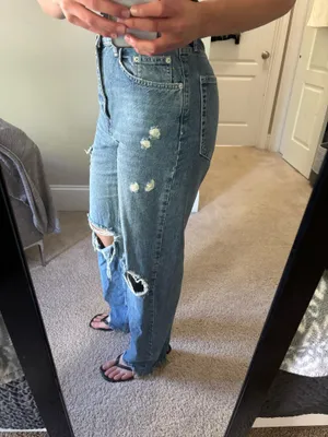 BDG High-Rise Jeans Baggy Urban Outfitters Distressed thumbnail 2