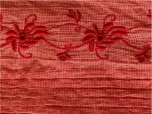 Christopher and Banks Top Large Red White Gingham Red Embroidered Flowers thumbnail 7