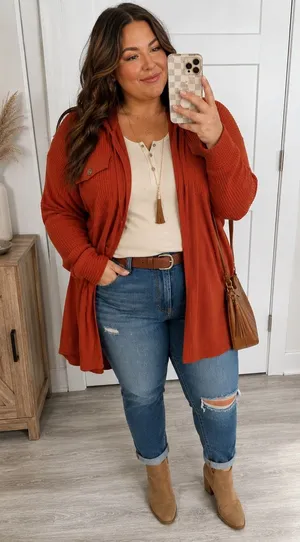 Maurices Cardigan Open Front Knit thumbnail 1