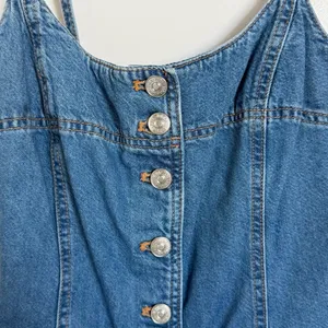 Zara Blue Denim Button-Down Dress thumbnail 4