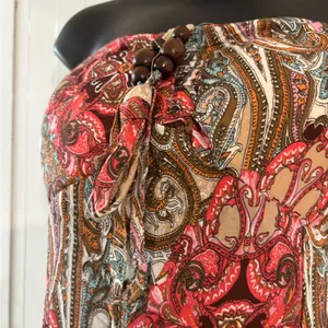 Elegant Paisley Strapless Dress thumbnail 5