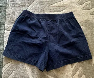 Aritzia Wilfred Free Black Cotton Linen Shorts Size M thumbnail 2