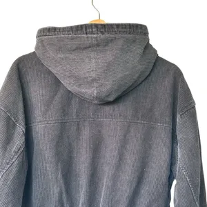 BDG Urban Outfitters S Cropped Corduroy Jacket Women's Black Hooded 90s Y2K thumbnail 7