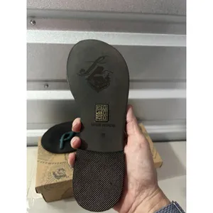 Free People Black Teal‎ Leather Strappy Thong Sandals Size 38 EU/8 Made in India thumbnail 3