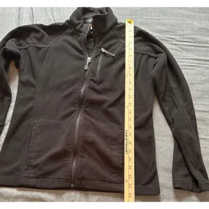 Black Diamond Womens Full Zip Fleece Jacket Black Size S Mock Neck Activewear thumbnail 5