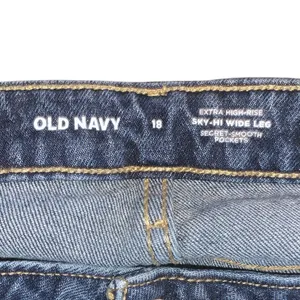 Old Navy Extra High Rise Sky Hi Wide Leg Blue Jeans Woman’s 18 thumbnail 6