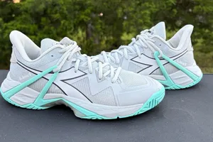 diadora B.Icon 2 AG All Ground Sneakers Athletic Silver Aruba Blue walk Sz 9.5 thumbnail 1
