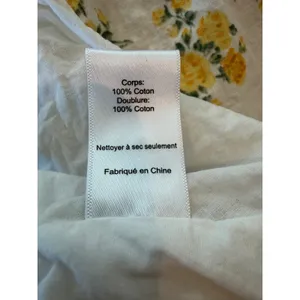 ASTR The Label Floral Blouse M White Yellow Cottagecore Boho Romantic Prairie thumbnail 10