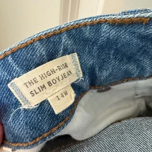 Madewell High Rise Slim Boyjean in Prentice Wash thumbnail 11